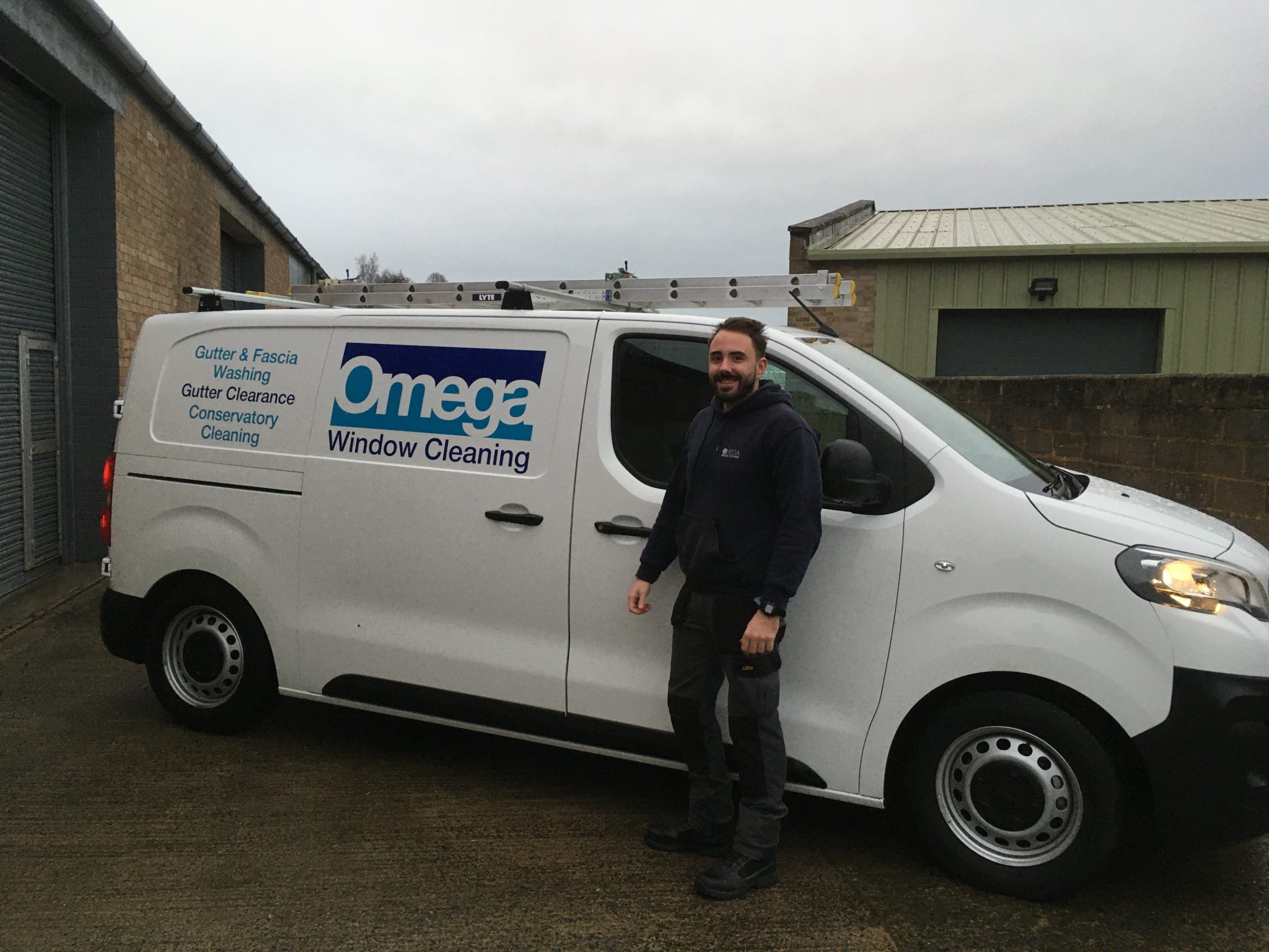 commercial window cleaning operator - Adam - Omega Window Cleaning