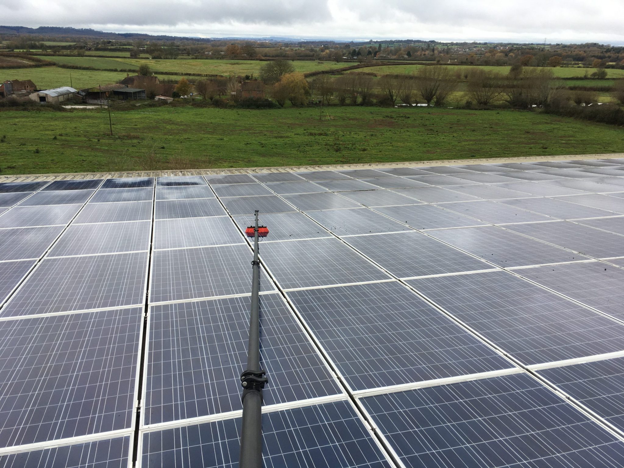Commercial Solar Panel Cleaning for Wiltshire Council in Westbury Wilts Omega Window Cleaning